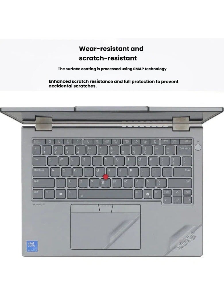 ملصق واقي للاب توب متوافق مع جهاز Lenovo ThinkPad S2 2-in-1 الجيل العاشر. فيلم حماية مقاوم للخدوش يغطي ثلاثة جوانب من الجهاز للحفاظ على مظهره. - Image 4